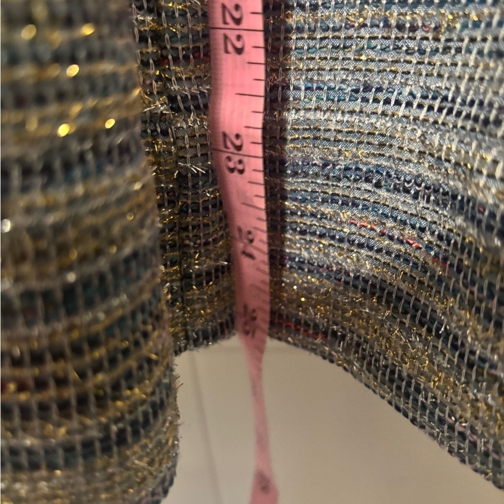 NWT ✨ Maeve Anthropologie Sleeveless Square-Neck Tweed Fit & Flare Mini Dress - Picture 7 of 8